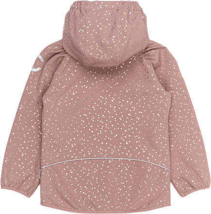 Softshelljacke mit Herz-Muster, mauve, Gr. 110/116, 1 St Mikk-Line