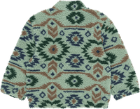 Teddyjacke mit Jacquard-Muster, grün, Gr. 110/116, 1 St