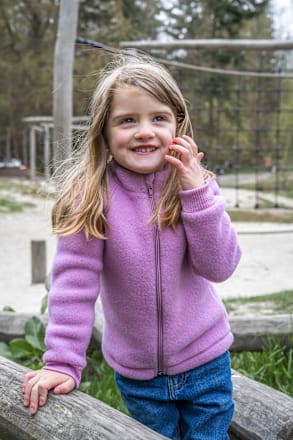 Wolljacke, rosa, Gr. 122/128, 1 St