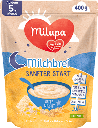 Abendbrei Milch Sanfter Start Gute Nacht ab dem 5. Monat, 400 g