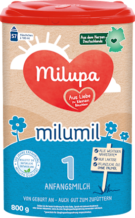 Anfangsmilch 1 Milumil von Geburt an, 800 g