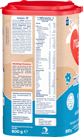 Anfangsmilch 1 Milumil von Geburt an, 800 g