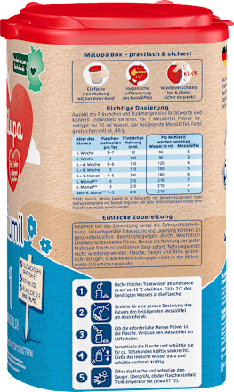 Anfangsmilch 1 Milumil von Geburt an, 800 g