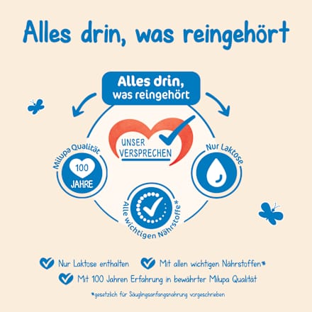 Anfangsmilch Pre Milumil von Geburt an, 800 g