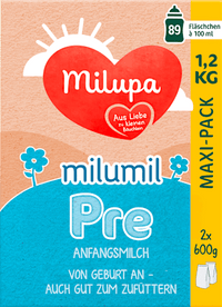 Anfangsmilch Pre Milumil von Geburt an, 1,2 kg