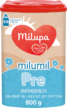 Anfangsmilch Pre Milumil von Geburt an, 800 g