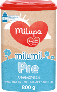 Anfangsmilch Pre Milumil von Geburt an, 800 g