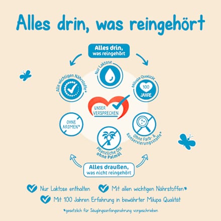 Anfangsmilch Pre Milumil von Geburt an, 1,2 kg