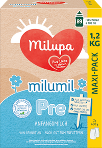 Anfangsmilch Pre Milumil von Geburt an, 1,2 kg