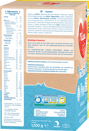 Anfangsmilch Pre Milumil von Geburt an, 1,2 kg