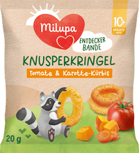 Babysnack Knusperkringel Tomate & Karotte-Kürbis ab 10+ Monaten, 20 g