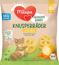 Babysnack Knusperräder Linse-Mais ab 10+ Monaten, 20 g