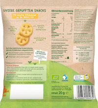 Babysnack Knusperräder Linse-Mais ab 10+ Monaten, 20 g