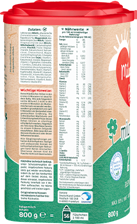 Folgemilch 2 Milumil nach dem 6.Monat, 800 g