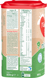 Folgemilch 3 Milumil ab dem 10. Monat, 800 g