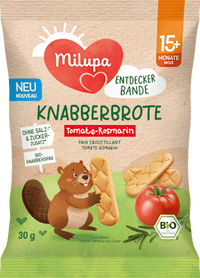 Kindersnack Knabberbrote Tomate-Rosmarin ab 15+ Monaten, 30 g