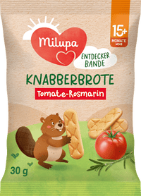 Kindersnack Knabberbrote Tomate-Rosmarin ab 15+ Monaten, 30 g