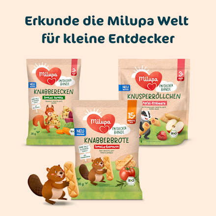 Kindersnack Knabberbrote Tomate-Rosmarin ab 15+ Monaten, 30 g