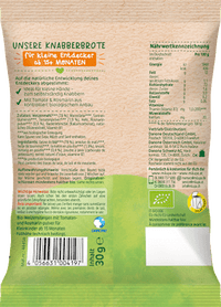 Kindersnack Knabberbrote Tomate-Rosmarin ab 15+ Monaten, 30 g