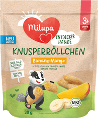 Kindersnack Knusperröllchen Banane-Mango ab 3+ Jahren, 30 g