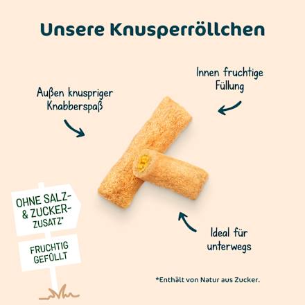 Kindersnack Knusperröllchen Banane-Mango ab 3+ Jahren, 30 g