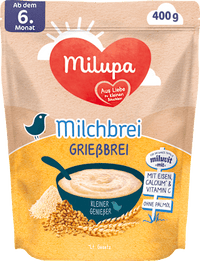 Milchbrei Grieß Miluvit ab dem 6. Monat, 400 g