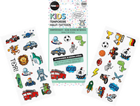 Kinder Haut-Tattoos temporär grün Set 30tlg., 1 St