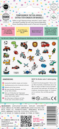 Kinder Haut-Tattoos temporär grün Set 30tlg., 1 St