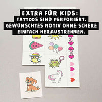 Kinder Haut-Tattoos temporär lila Set 30 tlg., 1 St