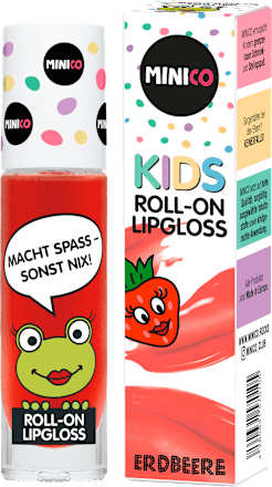 Lipgloss Roll-on Erdbeere Kinder, 7 ml