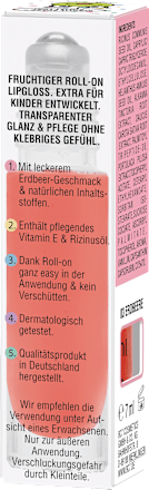 Lipgloss Roll-on Erdbeere Kinder, 7 ml