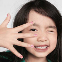 Nagellack Peel-Off Glitzer pink für Kinder, 5 ml