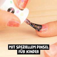 Nagellack Peel-Off Glitzer pink für Kinder, 5 ml