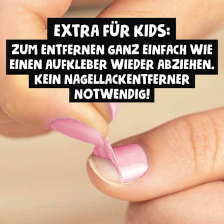 Nagellack Peel-Off rosa für Kinder, 5 ml