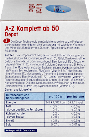 AZ Komplett Depot vanaf 50 tabletten, 100 stuks, 150 g