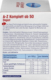 AZ Komplett Depot vanaf 50 tabletten, 100 stuks, 150 g