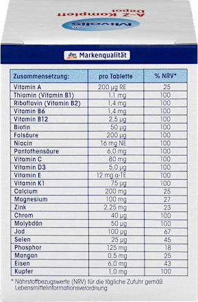 AZ Komplett Depot, tabletten, 100 stuks, 144 g