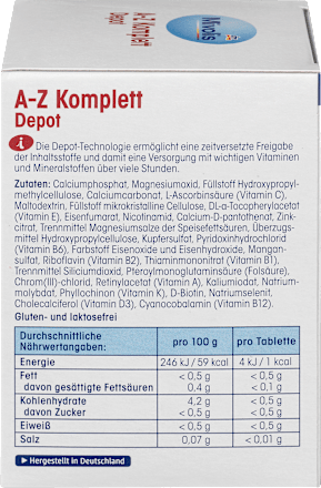 AZ Komplett Depot, tabletten, 100 stuks, 144 g