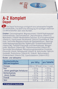 AZ Komplett Depot, tabletten, 100 stuks, 144 g