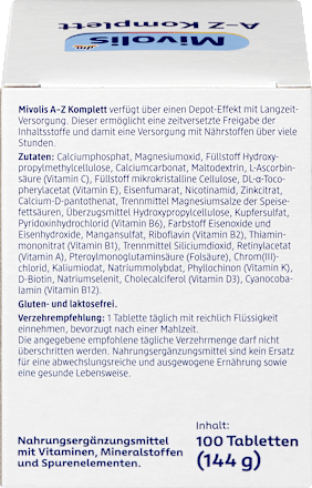 A-Z Komplett Tabletten 100 St, 144 g