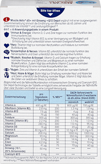 Actief 65+ met Ginseng + Q10 Depot 60 stuks, 51 g