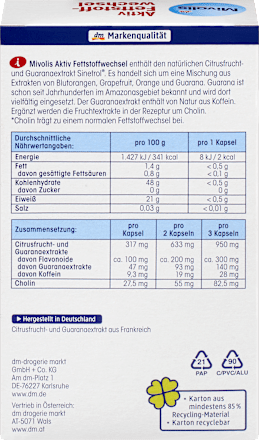 Actieve Vetstofwisseling Capsules 45 stuks, 25 g