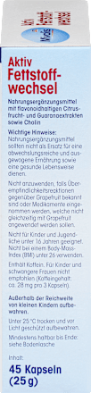 Actieve Vetstofwisseling Capsules 45 stuks, 25 g