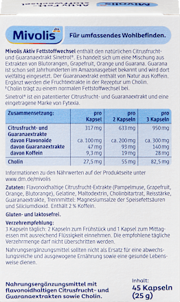 Aktiv Fettstoffwechsel Kapseln 45 St, 25 g