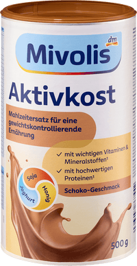 Mivolis Aktivkost Pulver Schoko, 500 g
