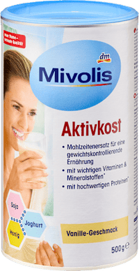 Aktivkost Pulver Vanille, 500 g