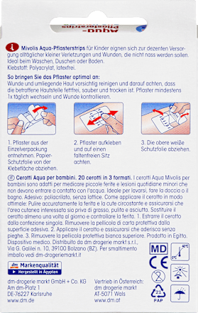 Mivolis Aqua pleisterstrips voor kinderen, 20 stuks