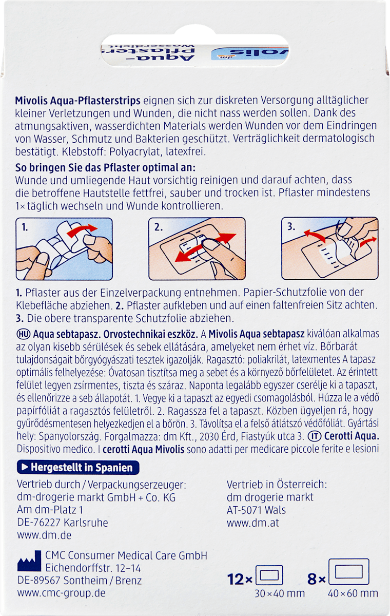 Aqua-Pflasterstrips, 20 St