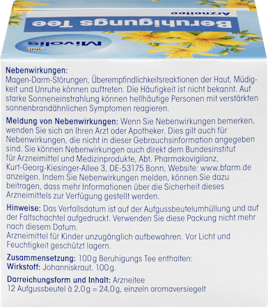 Medicinale thee, kalmerende thee (12 zakjes), 24 g