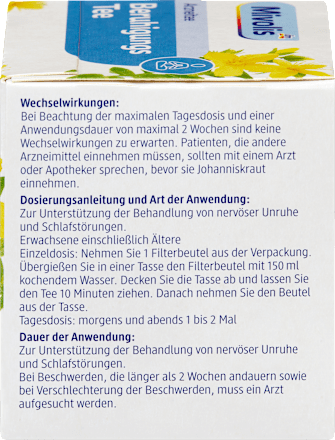 Arzneitee, Beruhigungs Tee (12 Beutel), 24 g